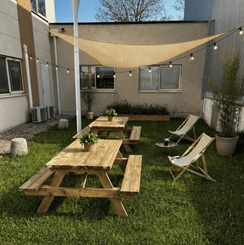 Coworking avec espaces exterieurs