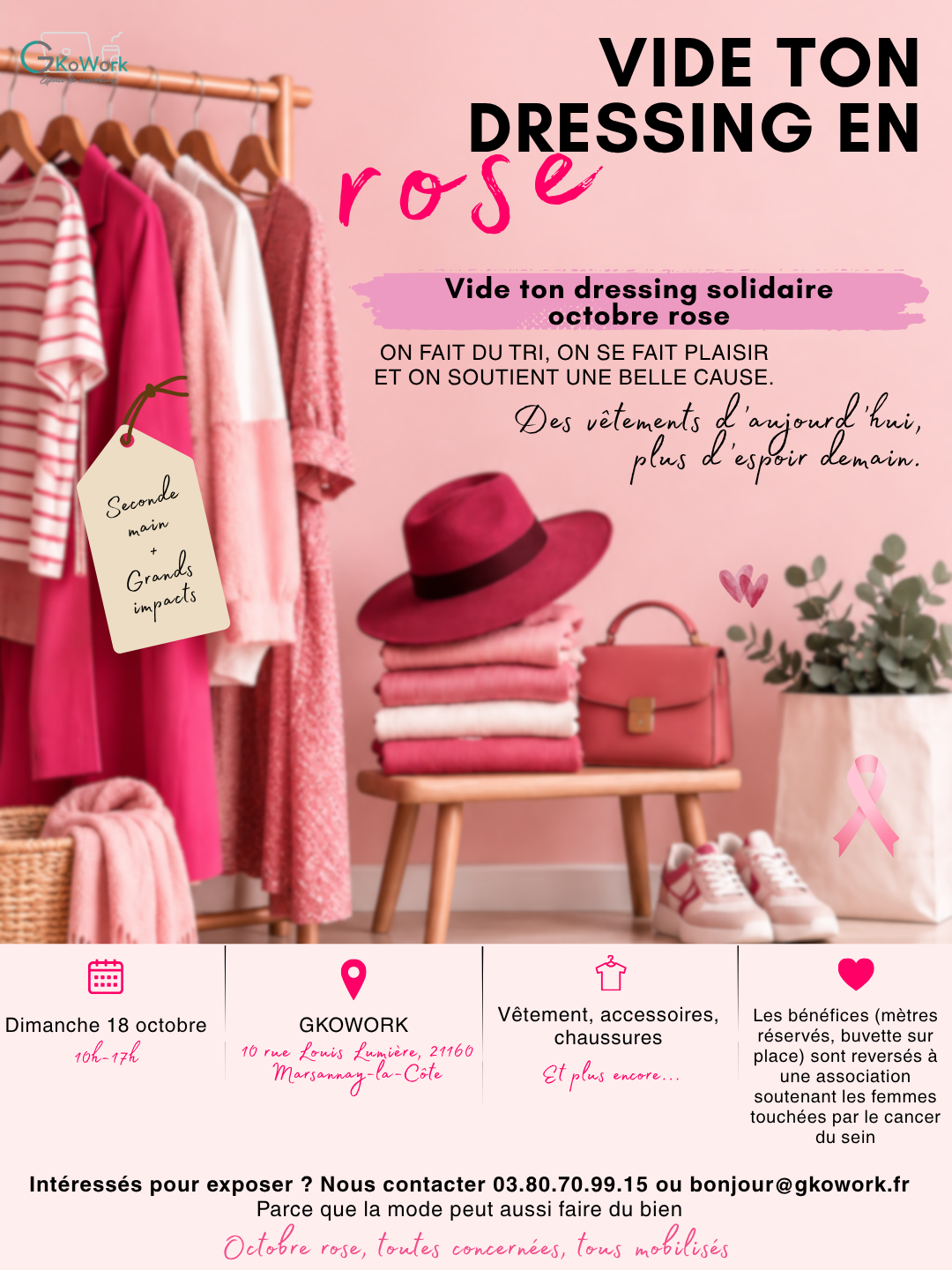 vide dressing gkowork dijon sur octobre rose